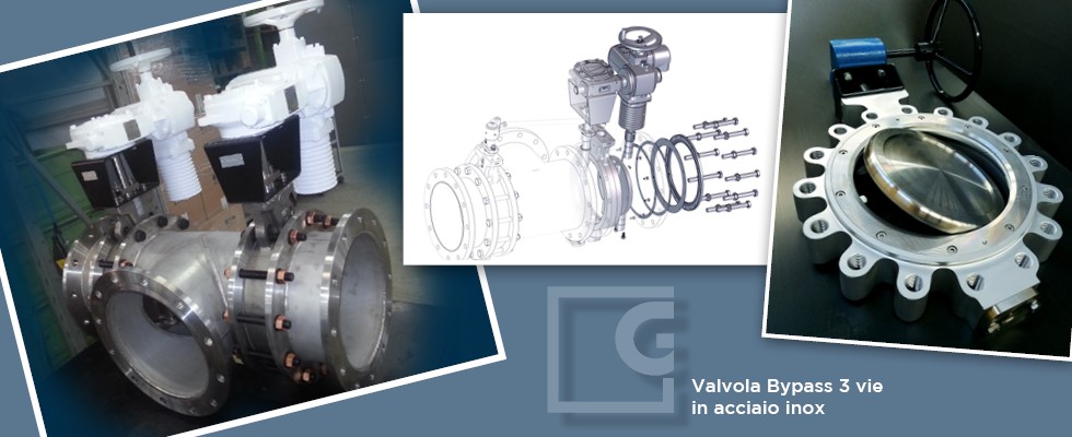 Valvola Bypass 3 vie in acciaio inox