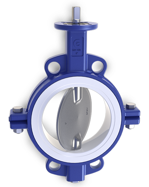 Butterfly valve PTFE Seated